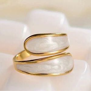 Oil Drop Gold Open Ring